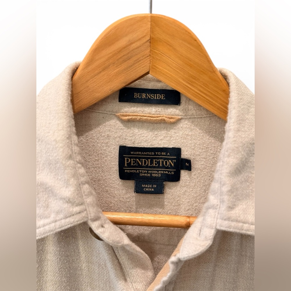 Pendleton Burnside Shirt Jacket Fleece Lined Button Up Men’s Medium - Picture 3 of 6